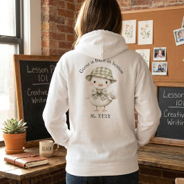 Süße Gans personalisierte Lehrer Hoodie