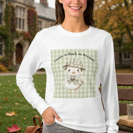 Süße Gans Personalisiertes Lehrer Langarmshirt T-Shirt