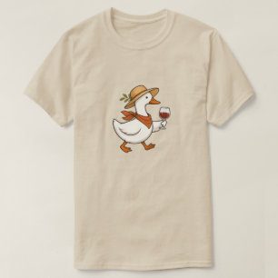 Süße Gans Strohhugh Weinliebhaber Landgut T-Shirt
