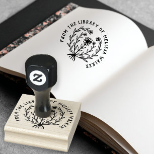 Süße Gänseblümchen-Blumen CUSTOM Eigenen Text Hinz Gummistempel