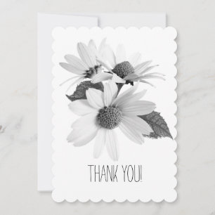Süße Gänseblümchen-Blumen-Dankeschön-Notizkarte Dankeskarte