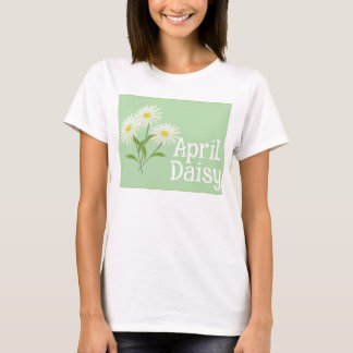 Süße Gänseblümchen Wasserfarben April Geburtstag T-Shirt