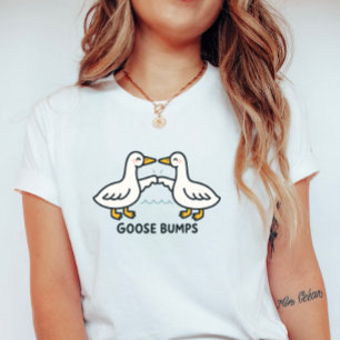 Süße Gänsehaut; Lustiger Cartoon-Gans-Wortwitz T-Shirt