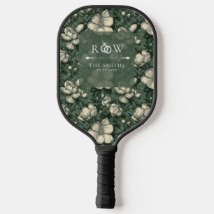 Süße Gardenien inspirierte grüne Hochzeit Pickleball Schläger