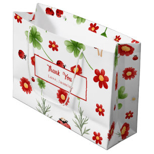 Süße Garten kleine Marienkäfer-Baby-Party Große Geschenktüte