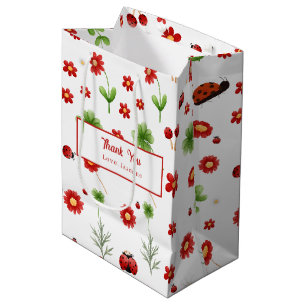 Süße Garten kleine Marienkäfer-Baby-Party Mittlere Geschenktüte