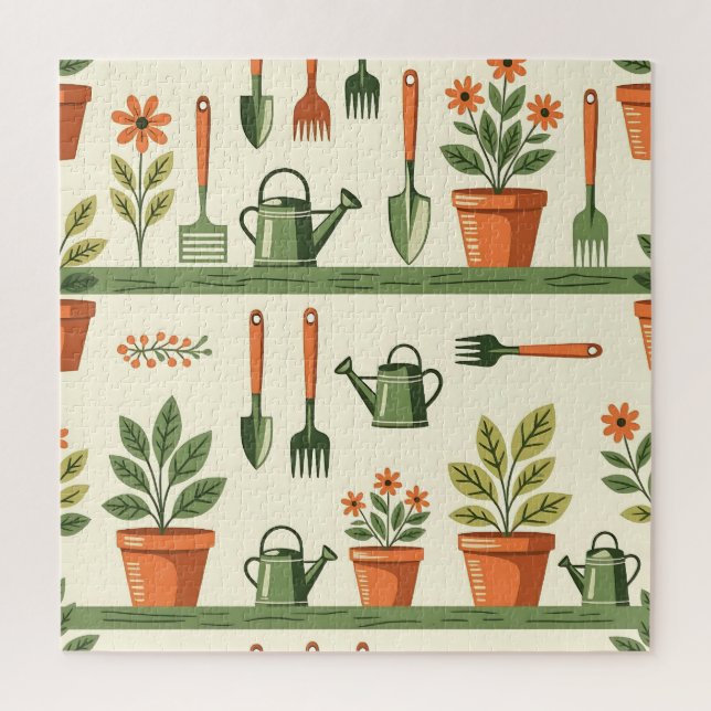 Süße Gartengeräte Floralmuster Cozy (Vertikal)