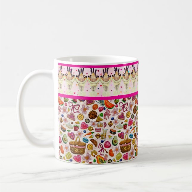 Süße Gebäck Süßigkeiten Kaffeetasse (Links)