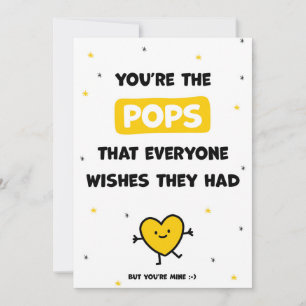 Süße Geburtstagskarten für Pops von Tochter oder S Dankeskarte