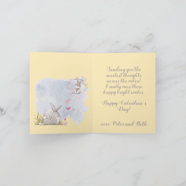 Süße Gedanken von dir Feiertagskarte (Innenseite)