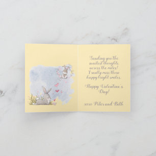 Süße Gedanken von dir Feiertagskarte