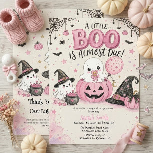 Süße Geist-Kürbis-Girl-Herbst-Baby-Party Einladung