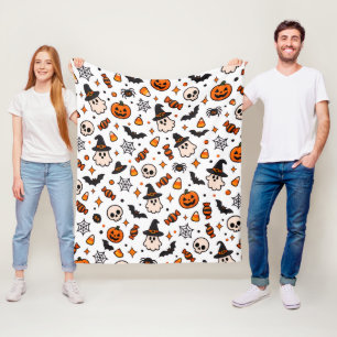 Süße Geister an Halloween Fleecedecke