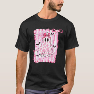 Süße Geister-Coquette Rosa Bogen Kuh Druck Hallowe T-Shirt