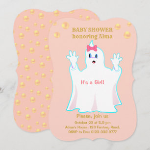 Süße Geister-Einladung zur Babyparty Einladung