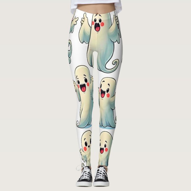 Süße Geister: Gruselig Lustig! Leggings (Vorderseite)