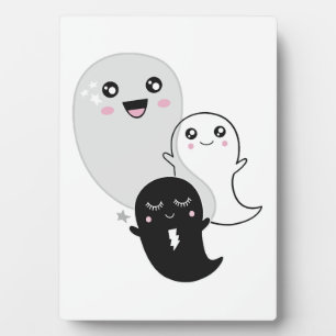 süße Geister Halloween kawaii Fotoplatte