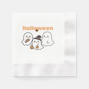 Süße Geister Halloween-Papier Servietten - Gruseli