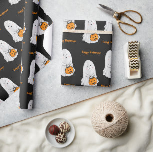 Süße Geister Halloween-Verpackungspapier Geschenkpapier
