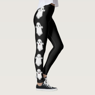 Süße Geister mit verschiedenen Gesichtsausdrücken Leggings