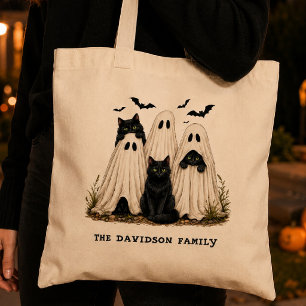 Süße Geister Schwarze Katzen Fledermäuse Halloween Tragetasche