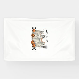 Süße Geisterkatze Lustiges Halloween-Outfit Kostüm Banner