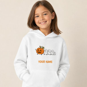 Süße Geisterparade Halloween-Katze Kinder Hoodie