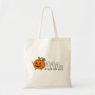 Süße Geisterparade Halloween-Katze Tragetasche