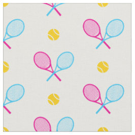 Süße gekreuzte Tennisschläger - kundenspezifischer Stoff