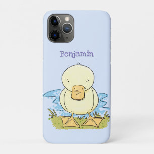 Süße gelbe Baby-Entenküken-Cartoon-Illustration Case-Mate iPhone Hülle