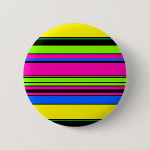 Süße gelbe bunte Streifen Button