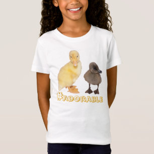 Süße gelbe und graue Entlein Fotografie T-Shirt