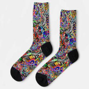 Süße gemischte bunte Blumenmuster Socken