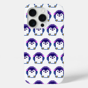 Süße gepixelte Pinguin-Baby-Wurfkissen Case-Mate iPhone Hülle