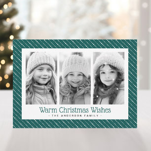 Süße gepunktete Streifen frohe Weihnachten 3 Fotos
