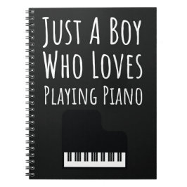 Süße Geschenke für Babyboys, die Klavier spielen, Notizblock