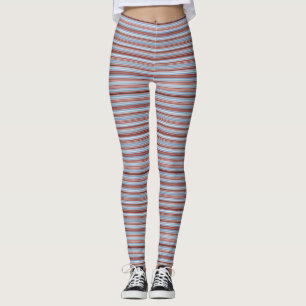 Süße gestreifte Leggings lang