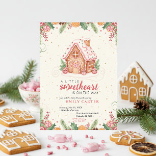 Süße Gingerbread-Baby-Party Einladung