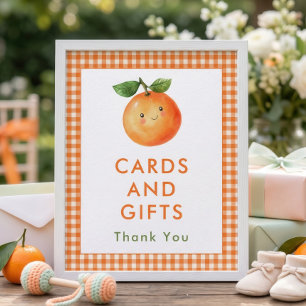 Süße Gingham-Karten Geschenke Schild Baby Shower 