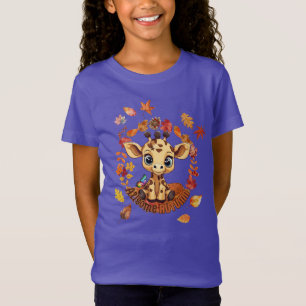 Süße Giraffe „Autismus Tolles Herbst“ T-Shirt