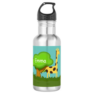 Süße Giraffe Bunte Cartoon Personalisiert Edelstahlflasche
