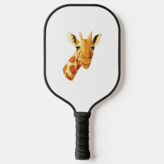Süße Giraffe Gesicht schöne Safari  Pickleball Schläger