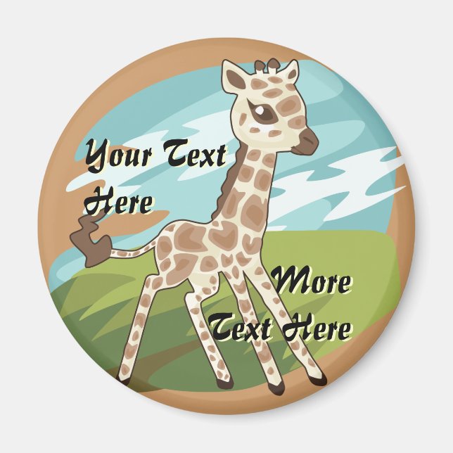 Süsse Giraffe Magnet (Vorne)
