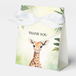 Süße Giraffen-Dschungel-Baby-Shower-Party Schön Geschenkschachtel