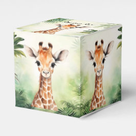 Süße Giraffen-Dschungel-Baby-Shower-Party Schön Geschenkschachtel