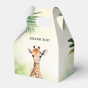 Süße Giraffen-Dschungel-Baby-Shower-Party Schön Geschenkschachtel