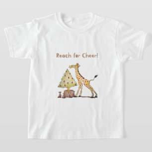 Süße Giraffen-Weihnachten – Handgezeichnete Kunst T-Shirt