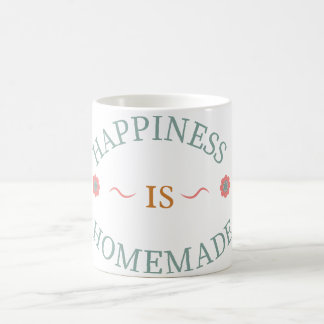 Süße Glück-ist-selbstgemacht-Back-Zitat Kaffeetasse
