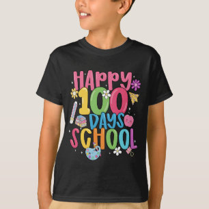 Süße glückliche 100 Tage Schule erster Schultag T-Shirt