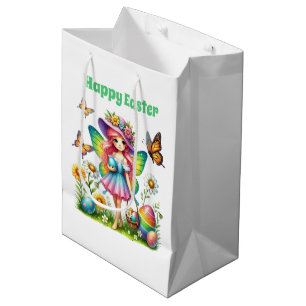 Süße glückliche Osterglücksfee Mittlere Geschenktüte